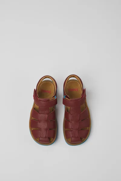 Burgundy Sandals for Kids - Autumn / Winter collection - Image 3