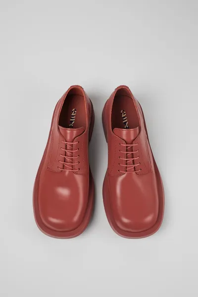 Neuman Red Loafers for Unisex - Autumn / Winter collection - Image 3
