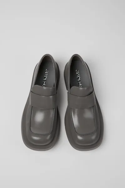 Neuman Grey Loafers for Unisex - Autumn / Winter collection - Image 3