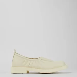 Neuman White Ballerinas for Unisex - Autumn / Winter collection