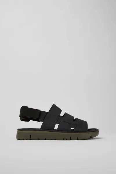 oruga Black Sandals for Men - Autumn / Winter collection