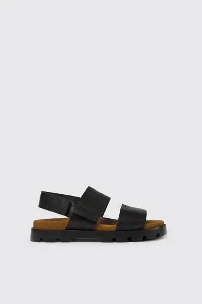 Brutus Black Sandals for Men - Autumn / Winter collection - Image 4