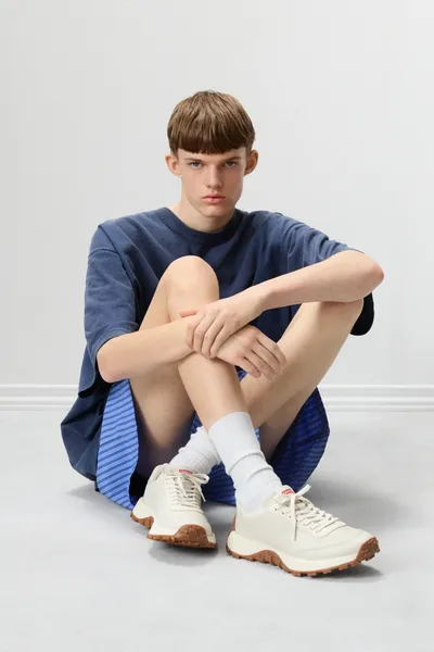 Drift Trail White Sneakers for Men - Autumn / Winter collection