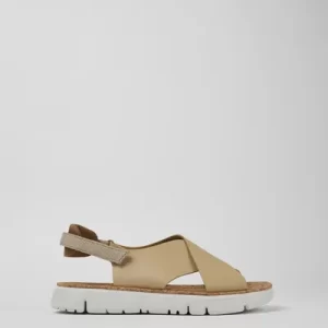 oruga Beige Sandals for Women - Autumn / Winter collection