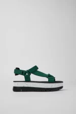 oruga Green Sandals for Women - Autumn / Winter collection