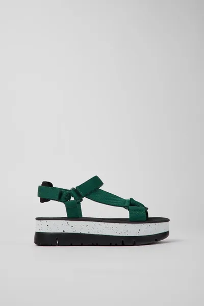 oruga Green Sandals for Women - Autumn / Winter collection