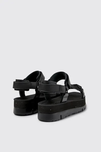 oruga Black Sandals for Women - Autumn / Winter collection