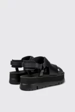 oruga Black Sandals for Women - Autumn / Winter collection