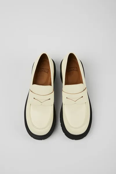 Milah White Formal Shoes for Women - Autumn / Winter collection - Image 3