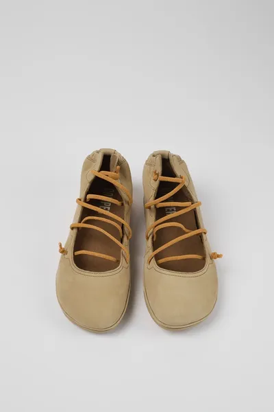 Right Beige Ankle Boots for Women - Autumn / Winter collection - Image 3