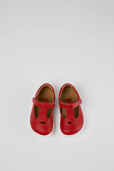 Twins Red Casual Shoes for Kids - Autumn / Winter collection - Image 3